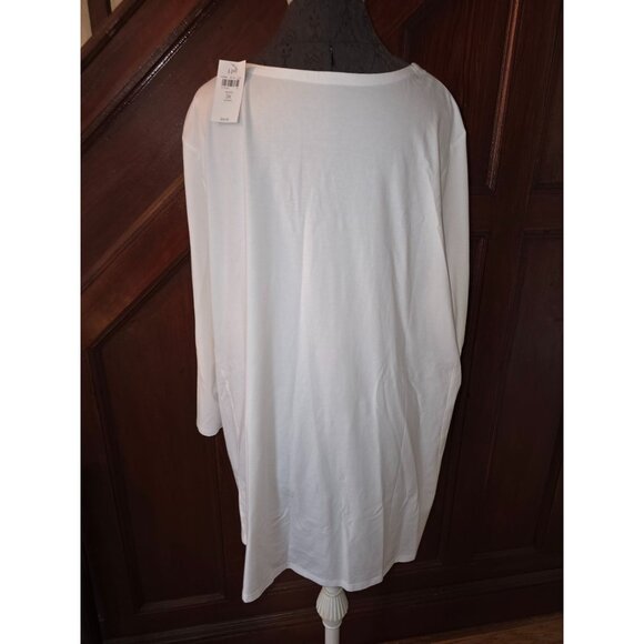 J.Jill Luxe Supima A-Line Tunic White 3X Womens - Picture 6 of 6